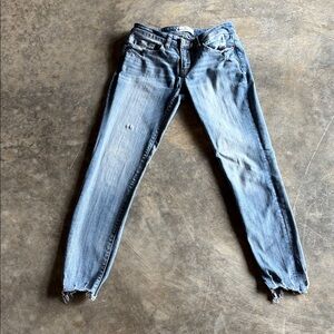 BKE Light Blue Distressed Skinny Jeans